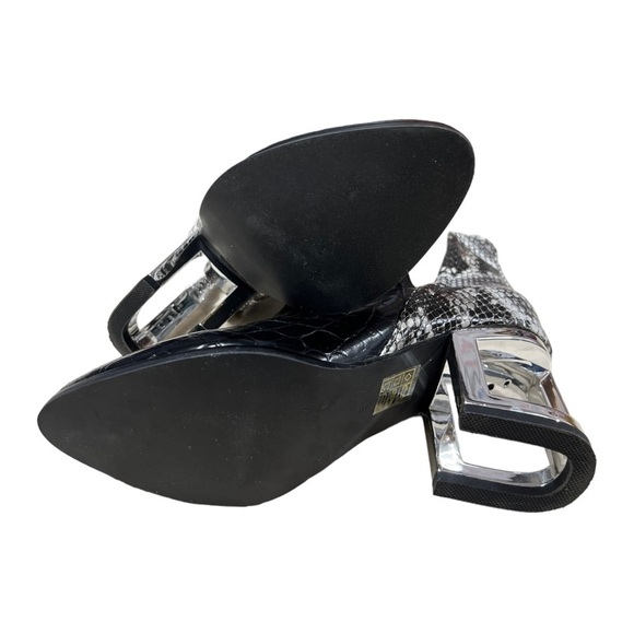 JEFFREY CAMPBELL Leather Snakeskin Orwell Boots - Picture 13 of 14